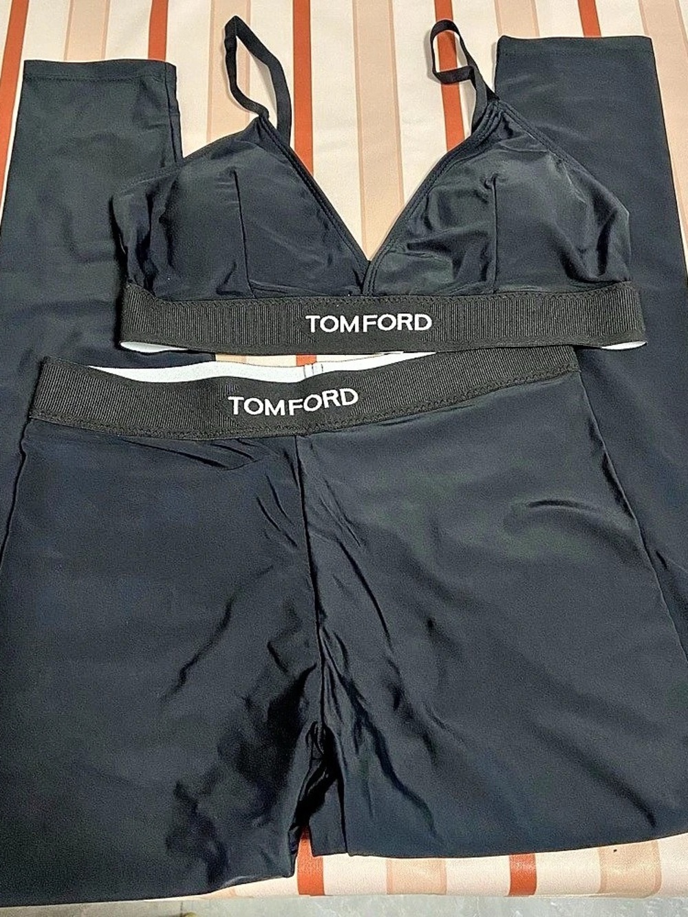TOM FORD Black Sports Bra & Leggings Like New